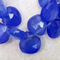 Wholesale Blue CHALCEDONY 11mm (39 Faceted Heart)165 Ct