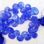 Wholesale Blue CHALCEDONY 11mm (39 Faceted Heart)165 Ct