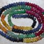 Multi SAPPHIRE RUBY EMERALD 3.5-4.5mm Faceted Rondelle Beads 8.5" Str 33 Ctw A+