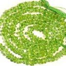 Peridot 3.5 mm Button Gemstone Beads 14.5" Strand