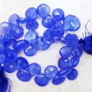 Wholesale Blue CHALCEDONY 10mm (50 Faceted Heart)200 Ct