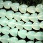 Unique Aqua Green CHALCEDONY 10x10m Cabochon Hearts 13"