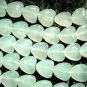 Unique Aqua Green CHALCEDONY 10x10m Cabochon Hearts 13"