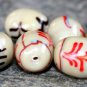 Crafted Earthy 17X14mm Lampwork Glass (6 Beads) L123