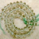 Micro Faceted Green Amethyst 6.5-8.5mm Rondelle 10.5" Str (Select-A-Size) A++