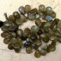 Labradorite 8-12mm (Cabochon Pears 9" Strand) Select-A-Size