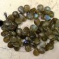 Labradorite 8-12mm (Cabochon Pears 9" Strand) Select-A-Size