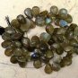 Labradorite 8-12mm (Cabochon Pears 9" Strand) Select-A-Size