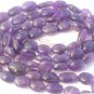 Amethyst 8x6mm Oval Gemstone Beads 14.5" str
