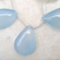 Wholesale Aqua Blue CHALCEDONY 18-32mm (Set of 13 Pear Drops) Select-A-Size