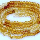 ALLURING 3mm Round HESSONITE Loose Gemstone Beads 14.5"
