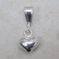 VALENTINE 925 STERLING Silver 8x6mm (5 HEART Pendants)
