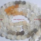 6mm COIN shaped Multi Moonstone Gemstone Bead 14.5"