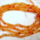 Natural 2 mm Round CARNELIAN Loose Gemstone Beads 14.5"