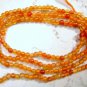 Natural 2 mm Round CARNELIAN Loose Gemstone Beads 14.5"