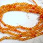 Natural 2 mm Round CARNELIAN Loose Gemstone Beads 14.5"