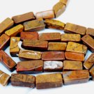 Agate Camel 8-10mm  x 4-5mm Brick Rectangle Gemstone Beads 15" strand