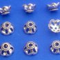 100%STERLING SILVER 11mm Daisy Flower Cap 4 Finding S43