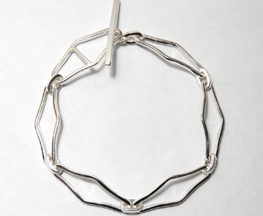 925 STERLING Silver Leave 8" Bracelet SB36 70Ct FREE SH