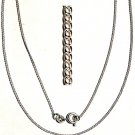 925 STERLING SILVER 1.25mm CABLE CHAIN 18" w/Clasp 25