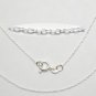 100% 925 STERLING SILVER 1mm Curb CHAIN 18" w/Clasp 26