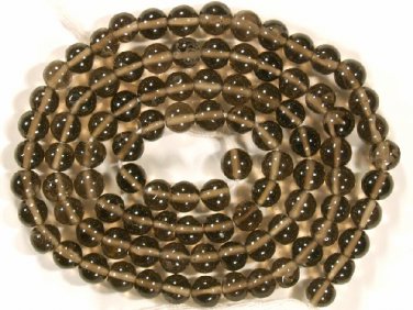 Exotic Smoky Topaz 4.5-5mm Round Gemstone Beads 14" St