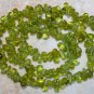 Peridot 6-8mm long Sidedrill Plain Drops Gemstone Beads 14" Strand