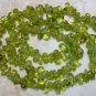 Peridot 6-8mm long Sidedrill Plain Drops Gemstone Beads 14" Strand