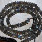 Micro FACETED LABRADORITE 4-4.5mm Rondelle Gemstone Beads 14" Strand A+