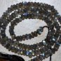 Micro FACETED LABRADORITE 4-4.5mm Rondelle Gemstone Beads 14" Strand A+