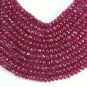 REAL RUBY 3.5-4mm (15 FACETED Rondell) 7Ct