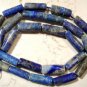 NATURAL 11x5mm TUBE LAPIS Gemstone Beads 14.5" Strand