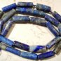 NATURAL 11x5mm TUBE LAPIS Gemstone Beads 14.5" Strand