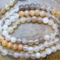 Multi MOONSTONE LARGE 5.5mm ROUND Gemstone Beads 14.5"