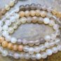 Multi MOONSTONE LARGE 5.5mm ROUND Gemstone Beads 14.5"