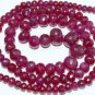 Real RUBY 5-6mm (10 Big FACETED Rondelle) 12Ct
