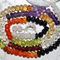 Micro Faceted Multi Gemstone Color 3.5-4mm Rondelle Beads 14" Strand