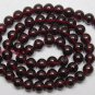 GORGEOUS GARNET 8MM Round Gemstone Extra LONG 17.5" Str