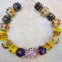 Exotic Handmade Lampwork 15-20mm (Set of 17) Colorful Glass Beads A4