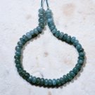 Real Emerald 3.6mm (50 Plain Precious Rondelle) Gemstone Beads 14 Carats