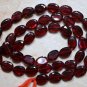 GARNET 5.5-6mmX4-4.5mm / 7-8mm x 5-6mm Faceted Oval Gemstone Beads 13.5" Str SAS