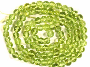 Finest PERIDOT 2-5-3mm Round Gemstone Beads 13.5" A+