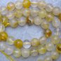 ATTRACTIVE NATURAL LARGE 8mm GOLD YELLOW QUARTZ 16"