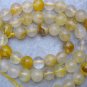 ATTRACTIVE NATURAL LARGE 8mm GOLD YELLOW QUARTZ 16"