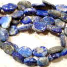 NATURAL 10x8mm OVAL LAPIS Gemstone Beads 14.5" Strand