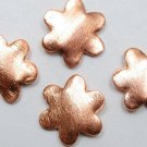 HANDCRAFTED Copper 16X4.5mm Flower (4 Spacer Bead) C230