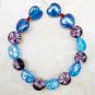 Hearts and Flowers Handmade Infused Lampwork 12-15mm (Set of 15) Glass Beads A6