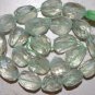 GREEN AMETHYST Large Faceted 16-22mm long (5 Tumble Nugget) Beads 24 grams