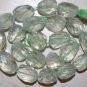 GREEN AMETHYST Large Faceted 16-22mm long (5 Tumble Nugget) Beads 24 grams