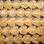 Exquisite Peach CHALCEDONY 10x10mm Cabochon HEARTS 13"
